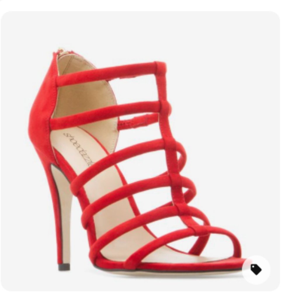 Ladder Cage Strappy Heel  - Size 6.5 - EUC!